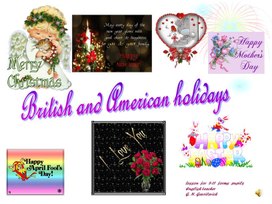"Британиские и американские праздники"