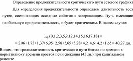 Обложка для материала Определение продолжительности критического пути сетевого графика