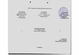 Рабочая программа по географии