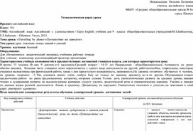 Технологическая карта урока «Travelling  by  plane» «Путешествие  на  самолете», 9 класс, учебник Кузовлев В.П.