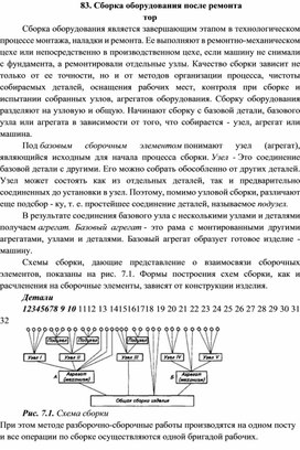 ТОиРМЭМиА. Сборка оборудования после ремонта