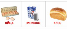 Обложка для материала карточки продукты питания