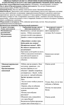 "Как мы зайчику помогали",интегрированное занятие