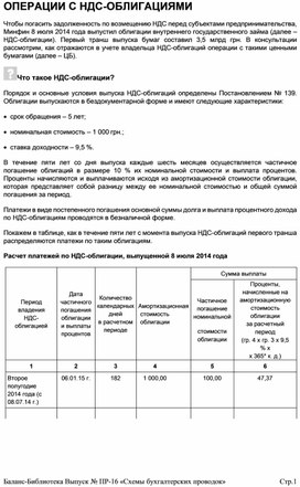 Обложка для материала ОПЕРАЦИИ С НДС-ОБЛИГАЦИЯМИ