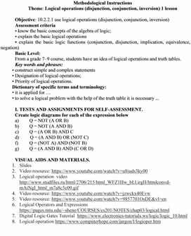 Обложка для материала 4_Computer Science Grade 10 Logical operations Data repr method instructions 2 2 variant