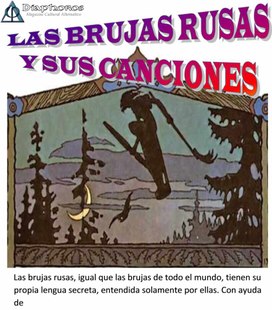 Обложка для материала Brujas rusas y su canciones
