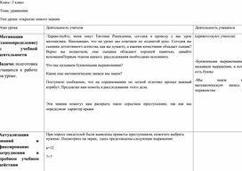 Обложка для материала Технологическая карта урока по математике на тему "Уравнение" 2 класс