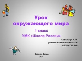 Презентация по окружающему миру для 1 класса "Мои профессии"