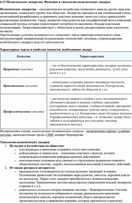 Обложка для материала "Политическое лидерство"
