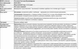 Урок окружающего мира "Что такое хвоинки?"