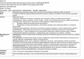 Методические рекомендации к уроку русского языка "Типы речи" (ФГОС, 10 класс, русский язык)