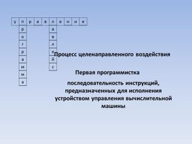 Кроссворд на тему программирование