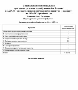 Обложка для материала СИПР 8 класс по ФАОП вариант 2