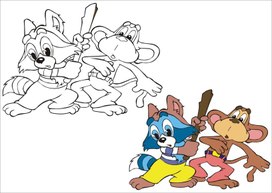 Обложка для материала разукрашки