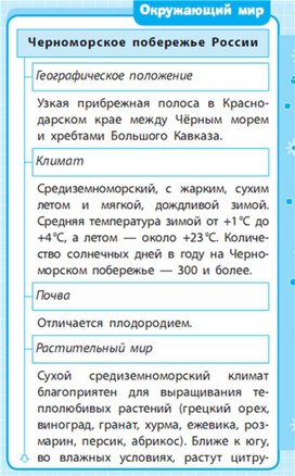 Обложка для материала Окружающий мир для 1-4 классов_схема3
