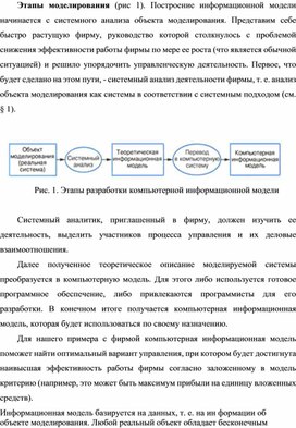 Обложка для материала Этапы моделирования