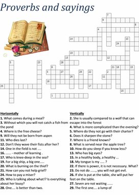 Crossword "Saying and proverbs"