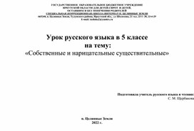 Обложка для материала Урок русского языка для 5 класса кор. школы 8 вида