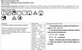 Получение, собирание и распознавание газов