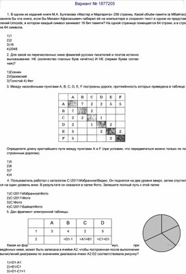 Подготовка к ГИА по информатике в 9 классе/ Пробный экзамен