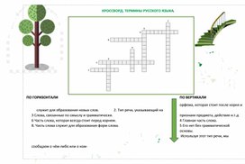 Кроссворд. Термины русского языка