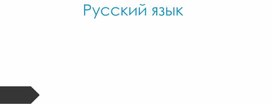 Русский язык. ПНШ. 4 класс