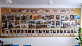 Школьный стенд "ИСТОРИЯ ГОСУДАРСТВА РОССИЙСКОГО".