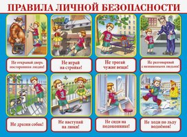 Обложка для материала ПРАВИЛА ЛИЧНОЙ БЕЗОПАСНОСТИ