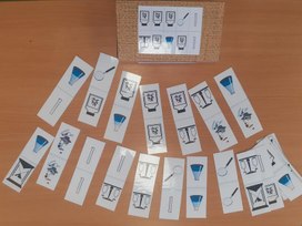 Обложка для материала Домино с предметами экспериментирования