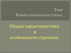 Обложка для материала Презентация урока биологии 8 класс по теме "Общая характеристика и особенности строения представителей Кишечнополостных"