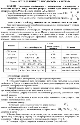 Обложка для материала Нередельные углеводороды - алкены