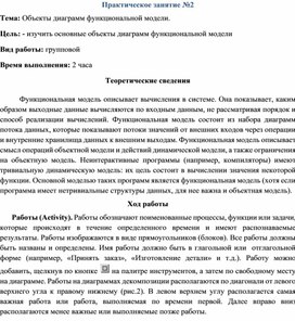 Обложка для материала Объекты диаграмм функциональной модели