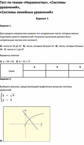Обложка для материала тест по математике