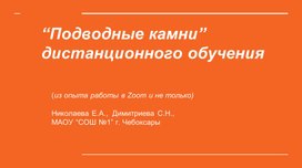 Презентация к выступлению на педсовете. Опыт работы в период дистанционного обучения