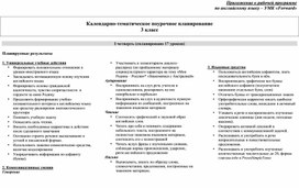 КТП по английскому языку 3 класс, Форвард.