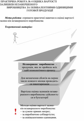 Обложка для материала ПРАКТИЧНА РОБОТА № 4 ОЦІНКА ВАРТОСТІ ЗАЛИШКІВ НЕЗАВЕРШЕНОГО  ВИРОБНИЦТВА ЗА ЕКВІВАЛЕНТНИМИ ОДИНИЦЯМИ  ГОТОВОЇ ПРОДУКЦІЇ