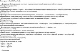 Открытый  урок по английскому  языку  на тему: " Города США" 7 класс