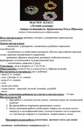 Обложка для материала Мастер-класс "Летний сувенир"