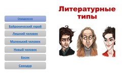 Интерактивный плакат "Литературные типы"