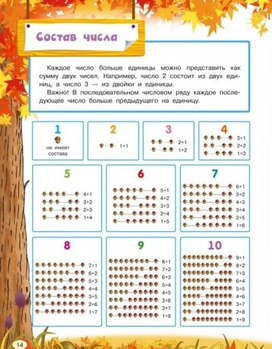 Обложка для материала состав числа