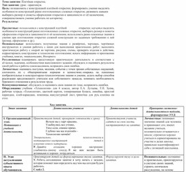 Конспект урока по технологии на тему: «Открытка. Изготовление открытки».