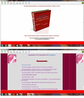 Электронный учебник по созданию баз данных в MS Access.