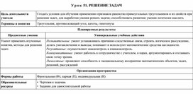 Технологическая карта урока по геометрии для 7 класса по  теме"СООТНОШЕНИЯ МЕЖДУ СТОРОНАМИ И УГЛАМИ ТРЕУГОЛЬНИКА"