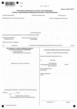 Обложка для материала Декларация по УСН