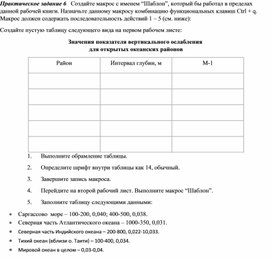Обложка для материала Табличный процессор Microsoft Excel