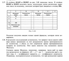 Обложка для материала материал по информатике по  Excel