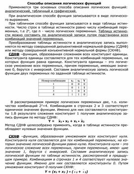 Обложка для материала Способы описания логических функций