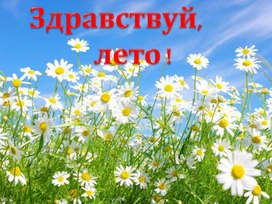 Обложка для материала Развитие речи на тему "Здравствуй, лето!"