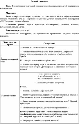 Обложка для материала водный транспорт