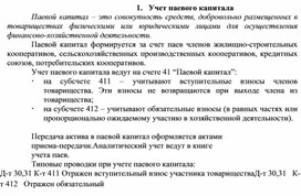 Обложка для материала Учет паевого капитала